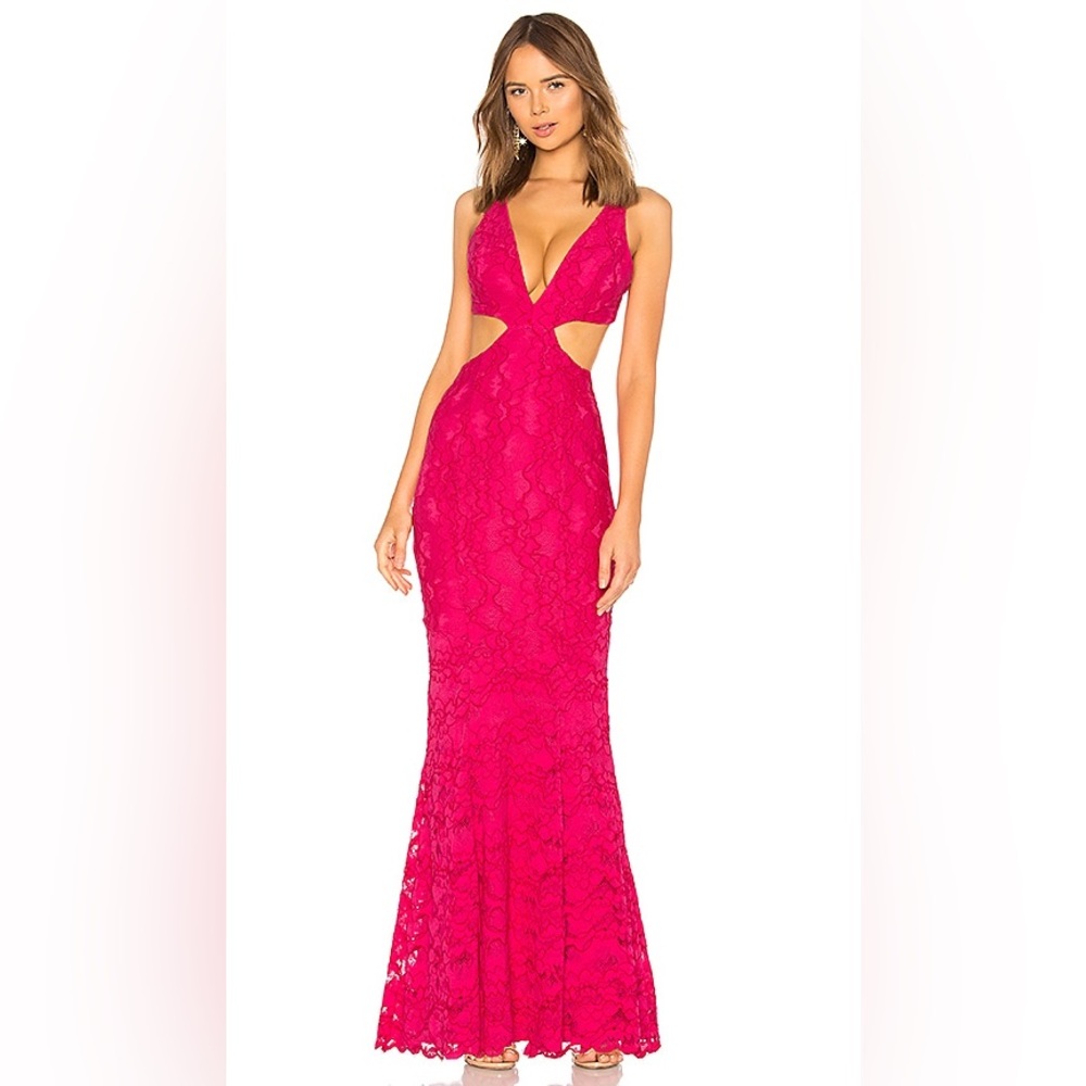 SOLD - NWT Lovers + Friends Pink Lace Cut-Out “Eliot” Dress
